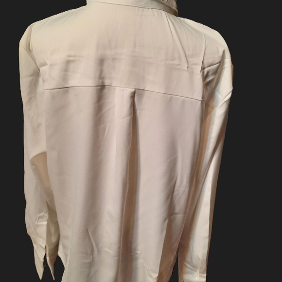 The Cicy Bell Women’s Silk Button-Down Shirt - Picture 3 of 6